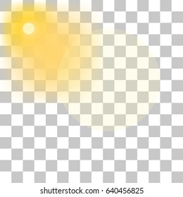 warm Sun Glow Vector top left