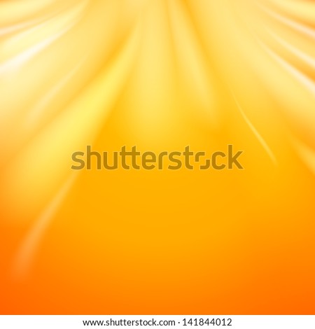 Warm sun light, abstract bacground. Vector illustration, contains transparencies, gradients and effects.