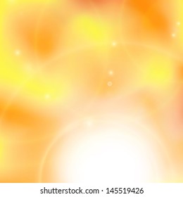 Warm sun light. Vector illustration