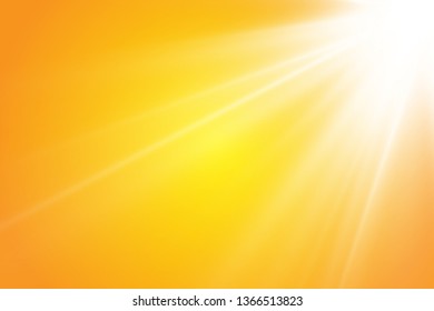  Warm sun on a yellow background. Leto.bliki solar rays
