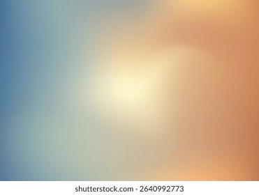 Warm sunrise-inspired gradient with soft transitions between golden beige, orange, and dusty blue hues. Ideal for nature-themed visuals, wellness branding, boho-style designs, posters, and calm digita