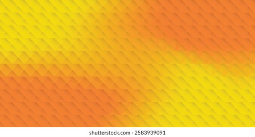 Warm Sunset Tones in Geometry: Layered Harmony of Yellow and Orange