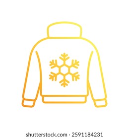 Warm sweater vector icon stock illustration