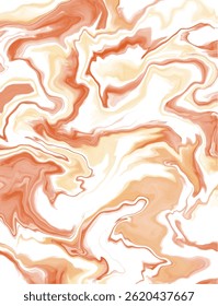 A composição de cor de terracota quente se mistura com bege macio, criando uma sensação natural e terroso no design de mármore fluente. Adequado para temas rústicos, boêmios ou estéticos naturais