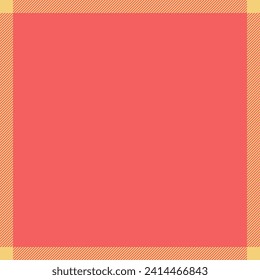 Warm textile texture check, multicolored seamless pattern vector. Woven plaid background tartan fabric in amber and red colors.