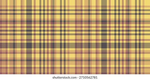 Warm, textured plaid pattern in gold, brown, and gray hues.  Ideal for backgrounds, textiles, or adding a cozy, traditional feel to designs. Seamless design.