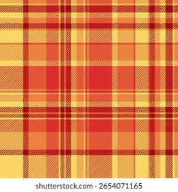 Padrão xadrez quente e texturizado em tons de amarelo, laranja e vermelho. Tradicional sensação têxtil. Ideal para planos de fundo, elementos de design ou temas de queda festiva.