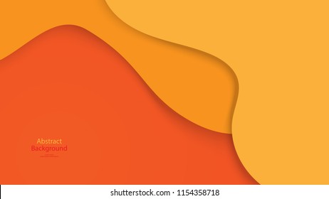 Warm tone and Orange color background abstract art vector