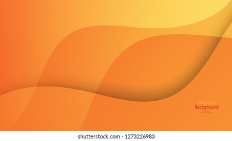 Warm tone and Orange color background abstract art vector