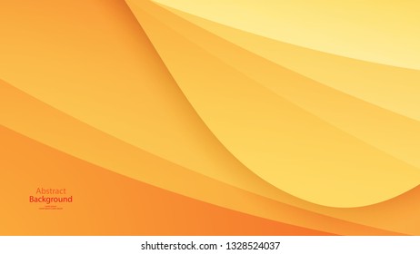 Warm tone and Orange color background abstract art vector 
