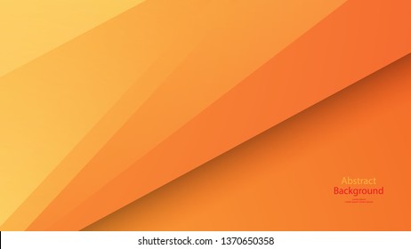 Warm tone and Orange color background abstract art vector 