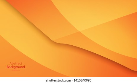 Warm tone and Orange color background abstract art vector 