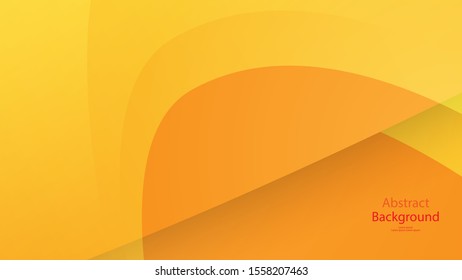Warm tone and Orange color background abstract art vector 