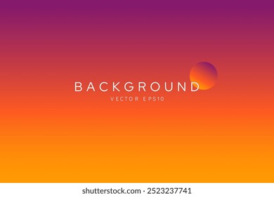 Warm tone vivid color summer background with combination of purple and orange, vector design