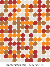 Patrón de pétalo Abstractas de tonos cálidos