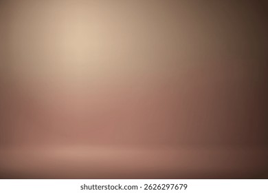 Warm toned studio wall with centered light fade and base shadow transition
