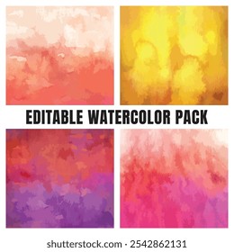 Warm Toned Watercolor Gradients Pack