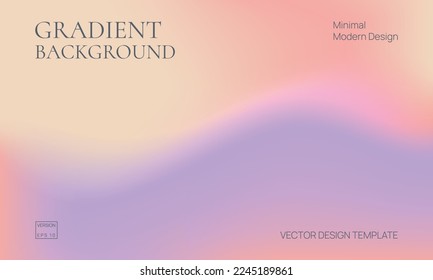 Warm tones gradient background. Landing page Template, abstract blurred background, defocused orange gradient