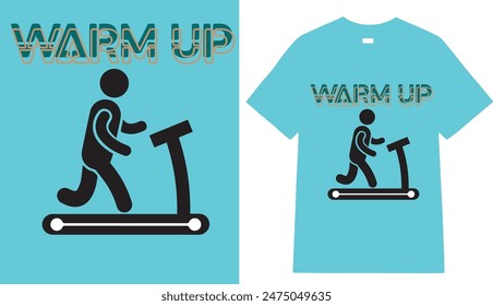 Warm Up Typography t shirt 