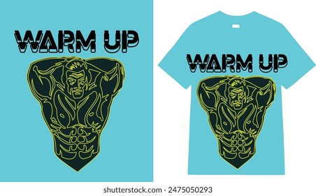 Warm Up Typography t shirt