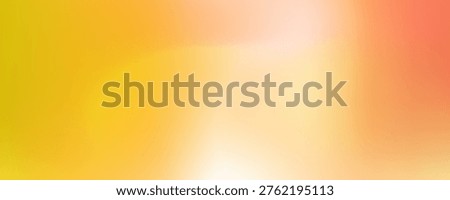 Warm Vibrant Abstract Gradient Background with Soft Sunny Light and Blurred Texture. Vector Illustartion