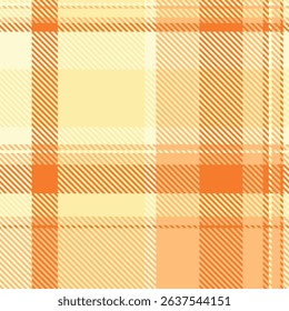 Warm, vibrant orange and pale yellow plaid pattern.  Perfect for textile design, website backgrounds, or autumnal themed projects.