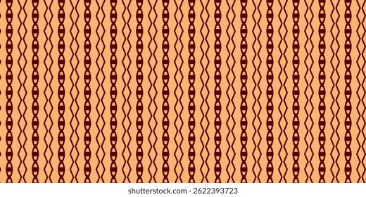 Warm Vintage Geometric Pattern in Brown and Tan