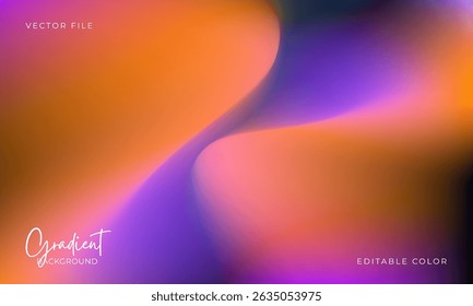 Warm and vivid abstract background with retro orange and purple tones. Great for poster design, music flyers, or creative packaging.