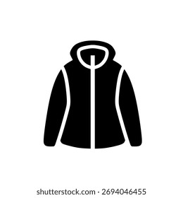 Warm Winter Jacket Icon Vector Illustration for Weather Protection