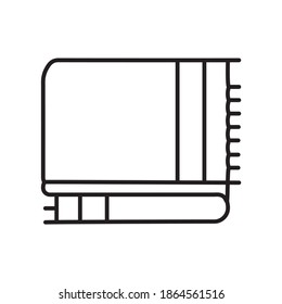 Warm Woolen Blanket line icon
