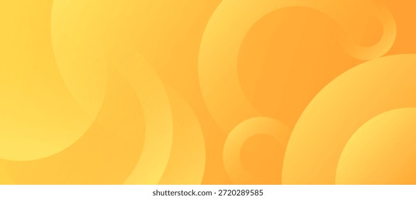 Fundo abstrato amarelo quente com formas curvas suaves criando estilo visual brilhante, alegre e moderno.