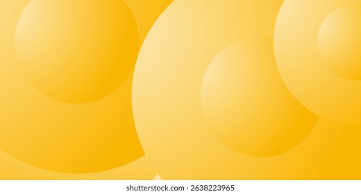 A warm, yellow gradient background with overlapping circles. This abstract image creates depth, lending a modern and engaging feel.