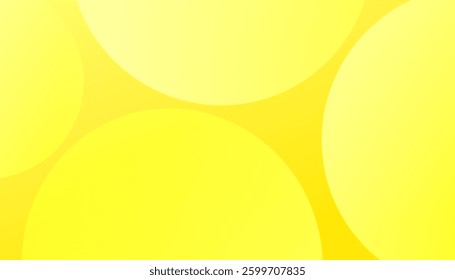 Warm yellow gradient featuring circular design shapes, creating a bright and modern composition. The smooth color transition and geometric elements make it perfect for branding.
