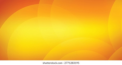 Warm Yellow Orange Abstract Background With Glowing Sunlight Circles and Soft Gradient Glow modern illustration eps10