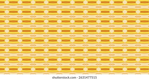 Warm Yellow and Orange Abstract Seamless Pattern