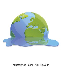 Icono de globo caliente. Caricatura del icono del vector del globo para el diseño web aislado en fondo blanco