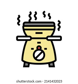 warmer fondue color icon vector. warmer fondue sign. isolated symbol illustration