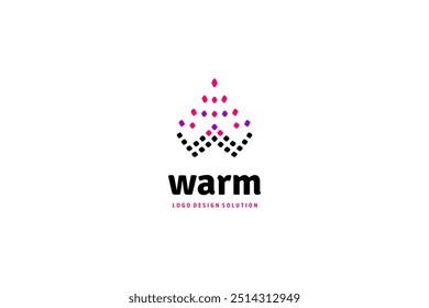 Warmest logo design solution with gas fire stylization image