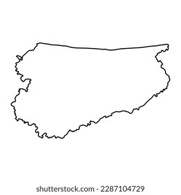 Warmian Masurian Voivodeship map, province of Poland. Vector illustration.