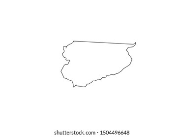 Warmian-Masurian Voivodeship outline map country state Poland province area 