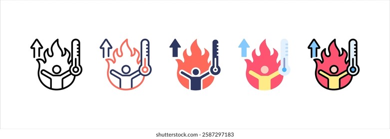 Warming Up Multi Style Icon Set