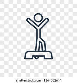 Warming up vector icon isolated on transparent background, Warming up logo concept