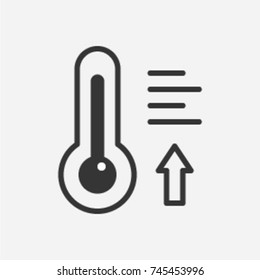 Warmth or comfortable temperature. Simple vector icon