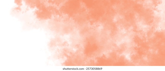 The Warmth of Peachy Tones Intertwined with the Gentle Lightness of White Mist
