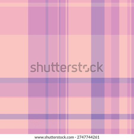 Warmth seamless tartan pattern, vibrant textile plaid check. Symmetry fabric vector background texture in light and pastel colors palette.