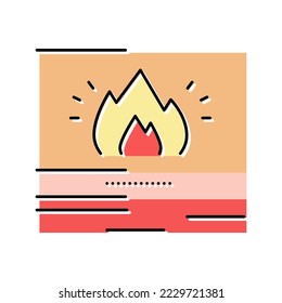 warmth skin color icon vector. warmth skin sign. isolated symbol illustration
