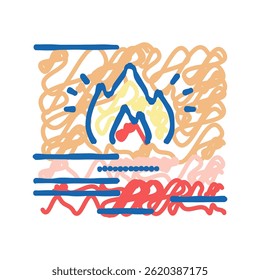 warmth skin doodle icon sketch vector. warmth skin sign. isolated symbol illustration