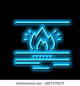 warmth skin neon light sign vector. warmth skin illustration