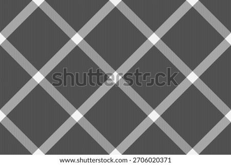Warmth textile plaid vector, service texture seamless background. Genuine tartan check pattern fabric in neutral and grey colors palette.