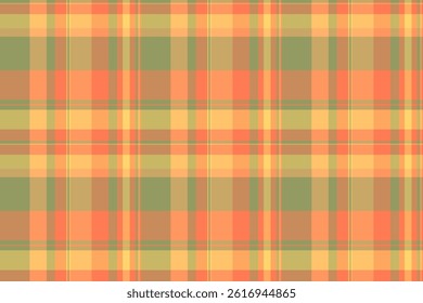 Warmtoned plaid pattern. A classic fabric design with intersecting stripes, creating a versatile background. Ideal for textiles, wallpaper, or digital projects.